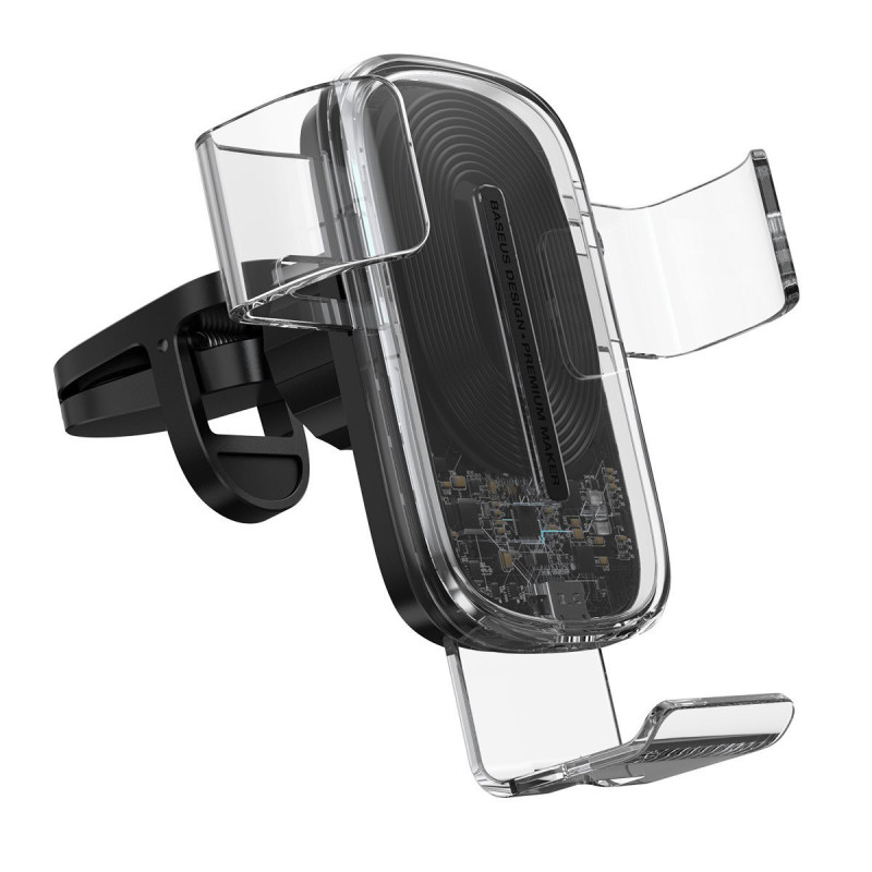 Автоутримувач з бездротовою зарядкою Baseus Explore Gravity Car Mount 15W black Автоутримувач з бездротовою зарядкою Baseus Explore Gravity Car Mount 15W black