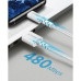 Кабель USB Type-C Anker USB 2.0 AM до Type-C Powerline Select+ 1.8m White (A8023H21)