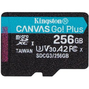 Карта памяти Kingston 256 GB microSDXC class 10 UHS-I U3 Canvas Go! Plus SDCG3/256GBSP