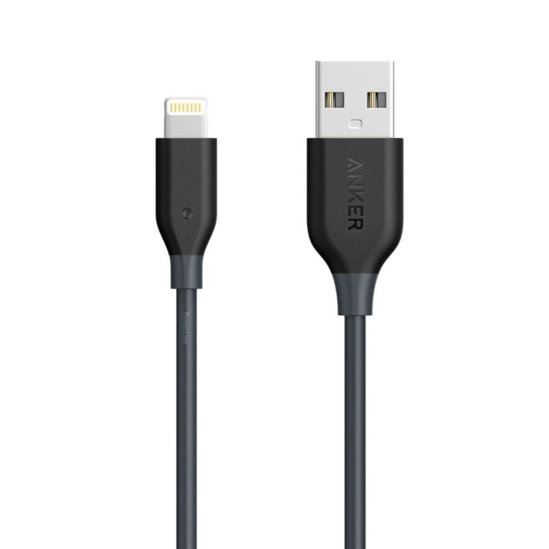 Кабель ANKER Powerline Lightning - 0.9 м V3 black Кабель ANKER Powerline Lightning - 0.9 м V3 black