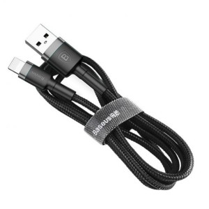 Baseus Cafule Lightning Cable 2.4A (0.5m) gray black
