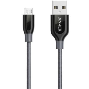 Кабель ANKER Powerline+ Micro USB - 0.9м V3 gray (A8142HA1)