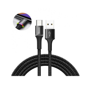 Baseus Halo Data Type-C 3A 0.5m black