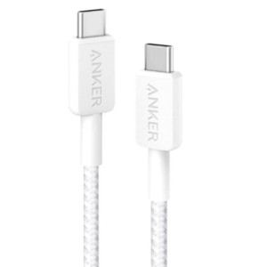 Кабель ANKER Powerline 322 USB-C to USB-C 1.8m 322 White (A81F6H21)