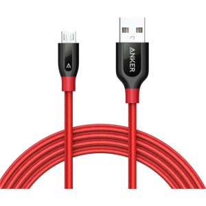 Кабель ANKER Powerline+ Micro USB - 1.8м V3 red