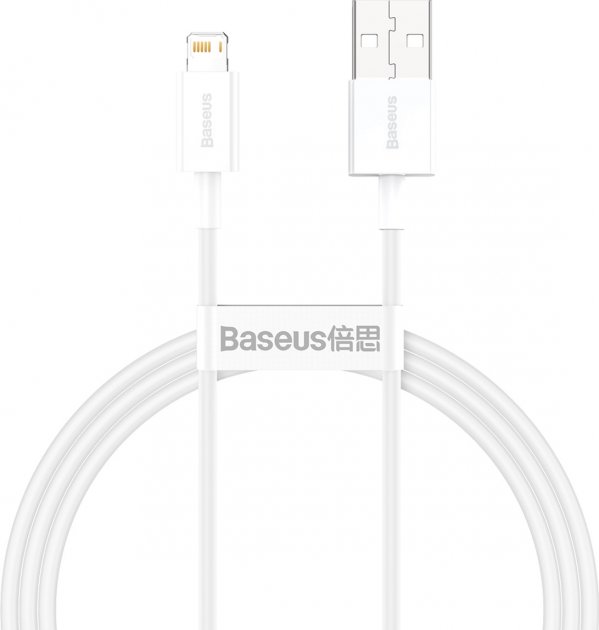 Кабель Baseus Superior Series Fast Charging Lightning 2.4A (2m) white (CALYS-C02)