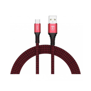 Кабель USB Type-C T-PHOX USB Cabel to USB-C Jagger 1m Red (T-C814 red)