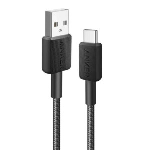 Кабель ANKER 322 USB-A to USB-C - 0.9 м Nylon Black (A81H5G11)