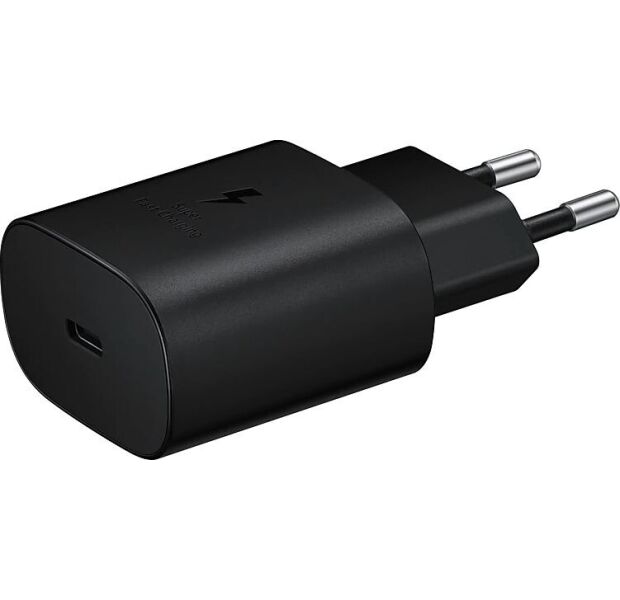 Зарядний пристрій Samsung 25W PD3.0 + Type-C Black (EP-TA800NBEG)