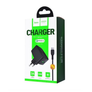 СЗУ Hoco C70A Charger + Cable (Type-C) QC3.0 1USB
