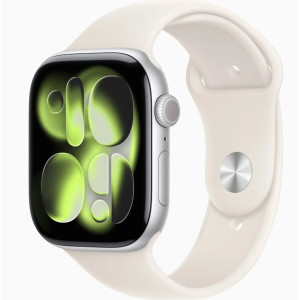 Смарт-годинник Apple Watch Series 11 GPS 42mm Space Gray Aluminium Case with Starlight Sport Band S/M (MEW14+MXLL3) Смарт-годинник Apple Watch Series 11 GPS 42mm Space Gray Aluminium Case with Starlight Sport Band S/M (MEW14+MXLL3)