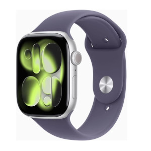 Смарт-годинник Apple Watch Series 11 GPS 46mm Silver Alu. Case w. Purple Fog S. Band - S/M (MEV94) Смарт-годинник Apple Watch Series 11 GPS 46mm Silver Alu. Case w. Purple Fog S. Band - S/M (MEV94)
