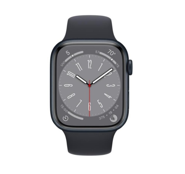 Смарт-годинник Apple Watch Series 8 GPS + Cellular 45mm Midnight Aluminum Case w. Midnight Sport Band (MNK43)