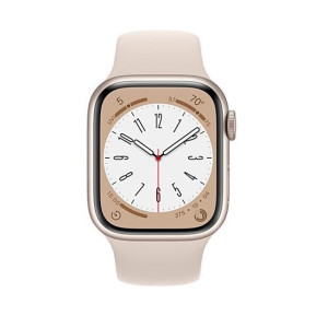 Смарт-часы Apple Watch Series 8 GPS 45mm Starlight Aluminium Case w. Starlight S. Band - M/L (MNP93)