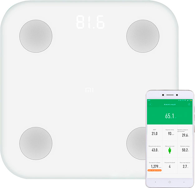 Ваги для підлоги електронні Xiaomi Mi Body Composition Scale 2