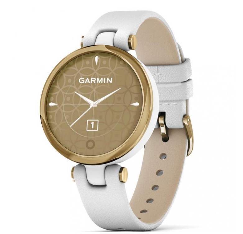 Смарт-часы Garmin Lily Light Gold Bezel with White Case and Italian Leather Band (010-02384-B3)