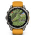 Смарт-годинник Garmin Fenix 8 47mm AMOLED Sapphire Titanium w. Spark Orange/Graphite Silicone Band (010-02904-10/11/19)