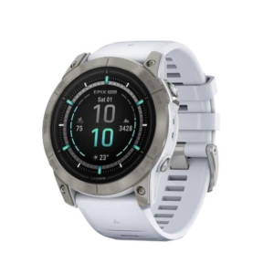 Смарт-годинник Garmin Epix Pro Gen 2 Sapphire 51mm Titanium w. Whitestone Band (010-02804-10/11)