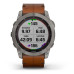 Смарт-годинник Garmin Fenix 7X Sapphire Solar Titanium w. Chestnut Leather Band (010-02541-19)