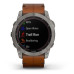 Смарт-годинник Garmin Fenix 7X Sapphire Solar Titanium w. Chestnut Leather Band (010-02541-19)