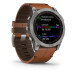 Смарт-годинник Garmin Fenix 7X Sapphire Solar Titanium w. Chestnut Leather Band (010-02541-19)