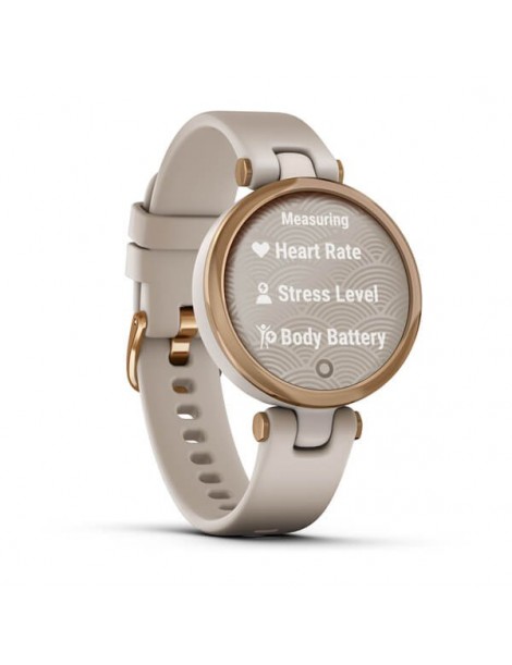 Смарт-часы Garmin Lily Rose Gold Bezel with Light Sand Case and Silicone Band (010-02384-11)