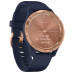 Смарт-часы Garmin Vivomove 3s Rose Gold Stainless Steel Bezel w. Navy and Silicone B. (010-02238-03)