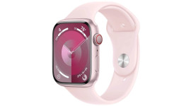 Смарт-годинник Apple Watch Series 9 GPS + Cellular 45mm Pink Aluminum Case w. Light Pink Sport Band - M/L (MRML3)