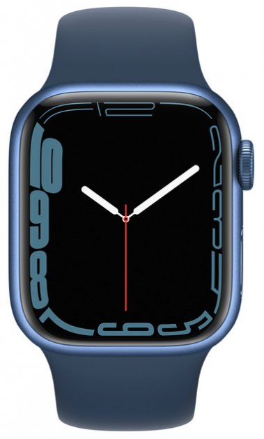 Смарт-часы Apple Watch Series 7 GPS 41mm Blue Aluminum Case With Blue Sport Band (MKN13)
