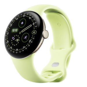 Смарт-часы Google Pixel Watch 4 41mm Wi-Fi Champagne Gold Aluminum case / Lemongrass Active Band