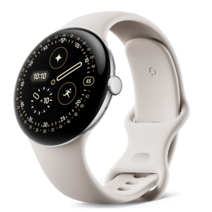 Смарт-часы Google Pixel Watch 4 45mm Wi-Fi Polished Silver Aluminum case / Porcelain Active Band