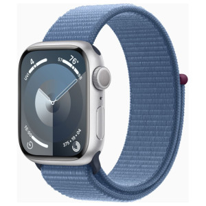 Смарт-часы Apple Watch Series 9 GPS 41mm Silver Aluminum Case with Winter Blue Sport Loop (MR923)