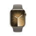 Смарт-часы Apple Watch Series 9 GPS + Cellular 41mm Gold S. Steel Case w. Clay S. Band - S/M (MRJ53)