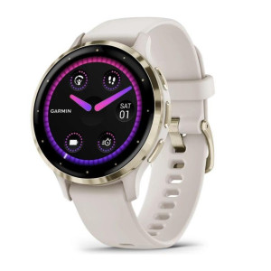 Смарт-годинник Garmin Venu 3S Soft Gold S. Steel Bezel with Ivory Case and S. Band (010-02785-04/54)