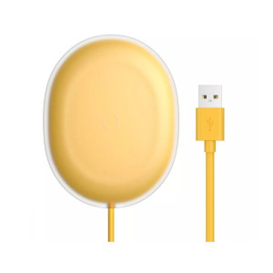Беспроводное зарядное устройство Baseus Jelly Wireless Charger 15W Yellow (WXGD-0Y)