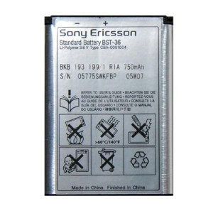 Аккумулятор Sony Ericsson BST-36 (750 mAh)