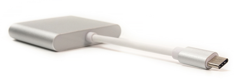 Кабель-перехідник PowerPlant Type-C USB - HDMI/USB Multiport Adapter для MacBook 12, 0.15m