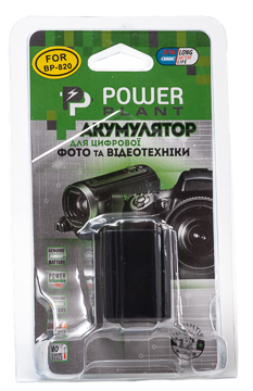 Акумулятор PowerPlant Canon BP-820 Chip 1960mAh