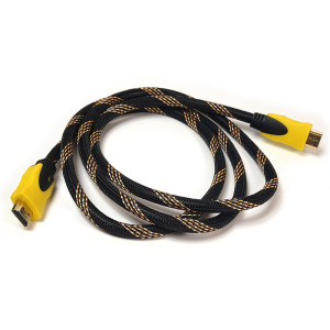 Видeo кабель PowerPlant HDMI - HDMI, 1.5м, позолоченные коннекторы, 1.3V, Nylon