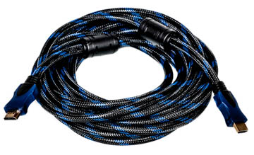 Відео кабель PowerPlant HDMI - HDMI, 3m, позолочені конектори, 1.4V, Nylon, Double ferrites