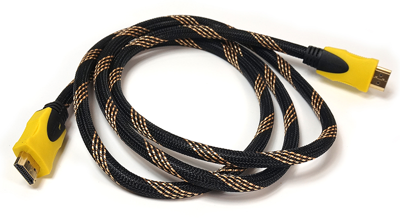 Відео кабель PowerPlant HDMI - HDMI, 1.5m, позолочені конектори, 1.3V, Nylon
