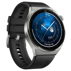 Смарт-часы Huawei Watch GT 3 Pro (ODN-B19) Light Titanium Case Black Fluoroelastomer Strap