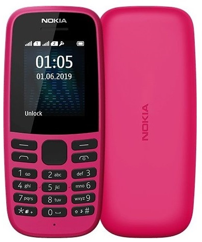 Мобильный телефон Nokia 105 DS 2019 Pink (16KIGP01A01) UA