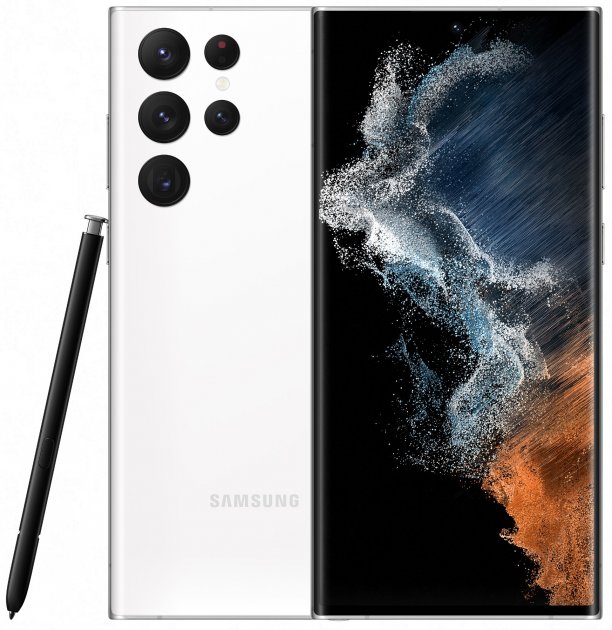 Смартфон Samsung Galaxy S22 Ultra 8/128GB Phantom white (SM-S908BZWD) UA