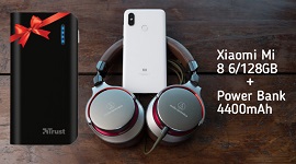 Поспішайте! Trust Primo Power Bank 4400mAh у подарунок при покупці смартфона Xiaomi Mi 8 6/128GB
