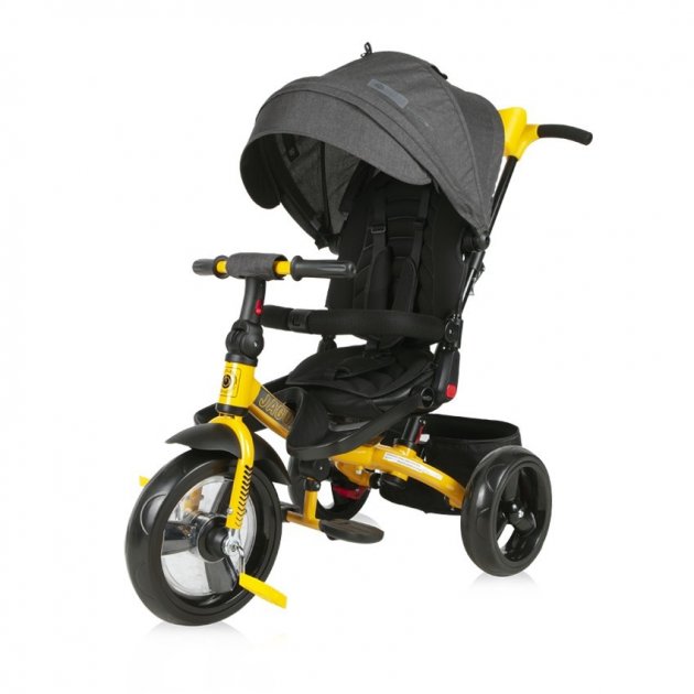 Детский трехколесный велосипед Bertoni Jaguar Air black/yellow