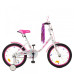 Дитячий двоколісний велосипед Profi Y1885 Flower (white/pink)