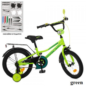 Детский двухколесный велосипед Profi Y16225 Prime (green)