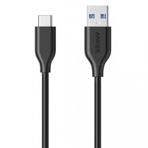 Кабель USB Type-C Anker Powerline USB-C to USB-A 3.0 - 0.9m V3 black (A8163H11)