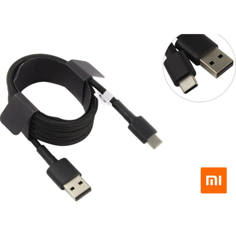 Кабель USB Type-C Xiaomi Mi Braided USB Type-C Cable 100cm black (SJV4109GL)